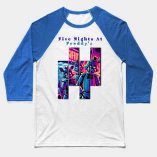 Five Nights At Freddy's Cyberpunk style Baseball T-Shirt